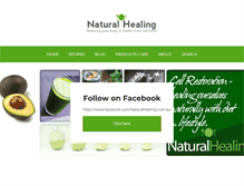 Tablet Screenshot of naturalhealing.com.au